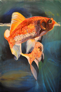 Πίνακας της Γεωργίας Μπλιάτσου από τη συλλογή ΄Χωρίς άκρη΄