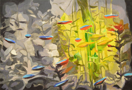 Πίνακας της Γεωργίας Μπλιάτσου από τη συλλογή ΄Χωρίς άκρη΄