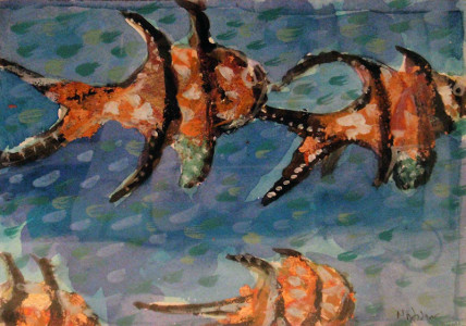 Πίνακας της Γεωργίας Μπλιάτσου από τη συλλογή ΄Χωρίς άκρη΄