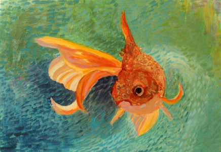 Πίνακας της Γεωργίας Μπλιάτσου από τη συλλογή ΄Χωρίς άκρη΄