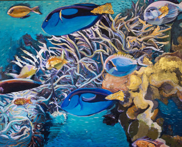 Πίνακας της Γεωργίας Μπλιάτσου από τη συλλογή ΄Χωρίς άκρη΄