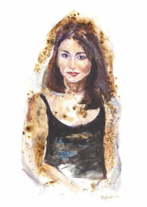 Πίνακας της Γεωργίας Μπλιάτσου από τη συλλογή ΄Τα πρόσωπα της Λάρισας΄