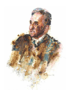 Πίνακας της Γεωργίας Μπλιάτσου από τη συλλογή ΄Τα πρόσωπα της Λάρισας΄