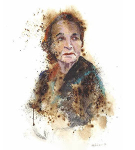 Πίνακας της Γεωργίας Μπλιάτσου από τη συλλογή ΄Τα πρόσωπα της Λάρισας΄