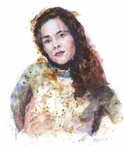 Πίνακας της Γεωργίας Μπλιάτσου από τη συλλογή ΄Τα πρόσωπα της Λάρισας΄