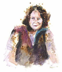 Πίνακας της Γεωργίας Μπλιάτσου από τη συλλογή ΄Τα πρόσωπα της Λάρισας΄