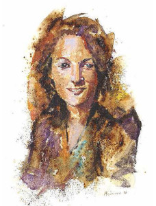 Πίνακας της Γεωργίας Μπλιάτσου από τη συλλογή ΄Τα πρόσωπα της Λάρισας΄