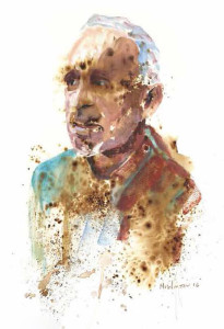 Πίνακας της Γεωργίας Μπλιάτσου από τη συλλογή ΄Τα πρόσωπα της Λάρισας΄