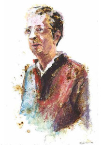 Πίνακας της Γεωργίας Μπλιάτσου από τη συλλογή ΄Τα πρόσωπα της Λάρισας΄