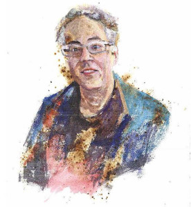 Πίνακας της Γεωργίας Μπλιάτσου από τη συλλογή ΄Τα πρόσωπα της Λάρισας΄