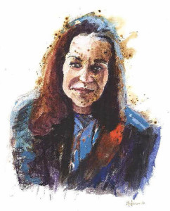 Πίνακας της Γεωργίας Μπλιάτσου από τη συλλογή ΄Τα πρόσωπα της Λάρισας΄