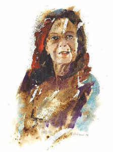 Πίνακας της Γεωργίας Μπλιάτσου από τη συλλογή ΄Τα πρόσωπα της Λάρισας΄