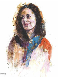 Πίνακας της Γεωργίας Μπλιάτσου από τη συλλογή ΄Τα πρόσωπα της Λάρισας΄