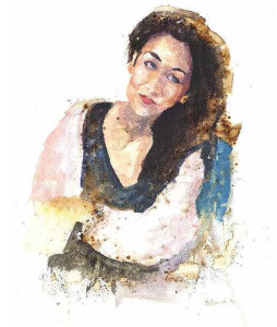 Πίνακας της Γεωργίας Μπλιάτσου από τη συλλογή ΄Τα πρόσωπα της Λάρισας΄