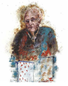 Πίνακας της Γεωργίας Μπλιάτσου από τη συλλογή ΄Τα πρόσωπα της Λάρισας΄