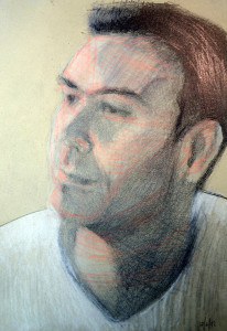 Πίνακας της Γεωργίας Μπλιάτσου από τη συλλογή ΄Απογραφές της μνήμης. Μαρτυρίες από τη Τζιά΄