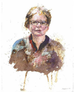 Πίνακας της Γεωργίας Μπλιάτσου από τη συλλογή ΄Τα πρόσωπα της Λάρισας΄