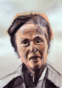 Πίνακας της Γεωργίας Μπλιάτσου από τη συλλογή ΄Απογραφές της μνήμης. Μαρτυρίες από τη Τζιά΄