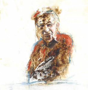 Πίνακας της Γεωργίας Μπλιάτσου από τη συλλογή ΄Τα πρόσωπα της Λάρισας΄