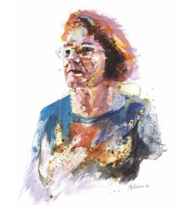 Πίνακας της Γεωργίας Μπλιάτσου από τη συλλογή ΄Τα πρόσωπα της Λάρισας΄