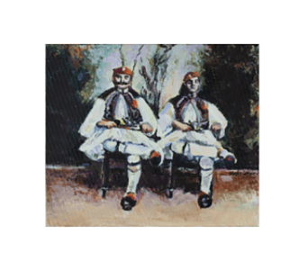 Πίνακας της Γεωργίας Μπλιάτσου από τη συλλογή ΄Γαλάζια Επέτειος΄