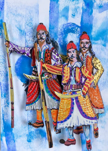 Κατασκευή της Γεωργίας Μπλιάτσου από τη συλλογή ΄Γαλάζια Επέτειος΄