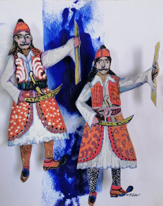 Κατασκευή της Γεωργίας Μπλιάτσου από τη συλλογή ΄Γαλάζια Επέτειος΄