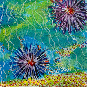 Πίνακας της Γεωργίας Μπλιάτσου από τη συλλογή ΄Αχινοί ΄