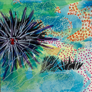 Πίνακας της Γεωργίας Μπλιάτσου από τη συλλογή ΄Αχινοί ΄