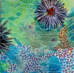 Πίνακας της Γεωργίας Μπλιάτσου από τη συλλογή ΄Αχινοί ΄